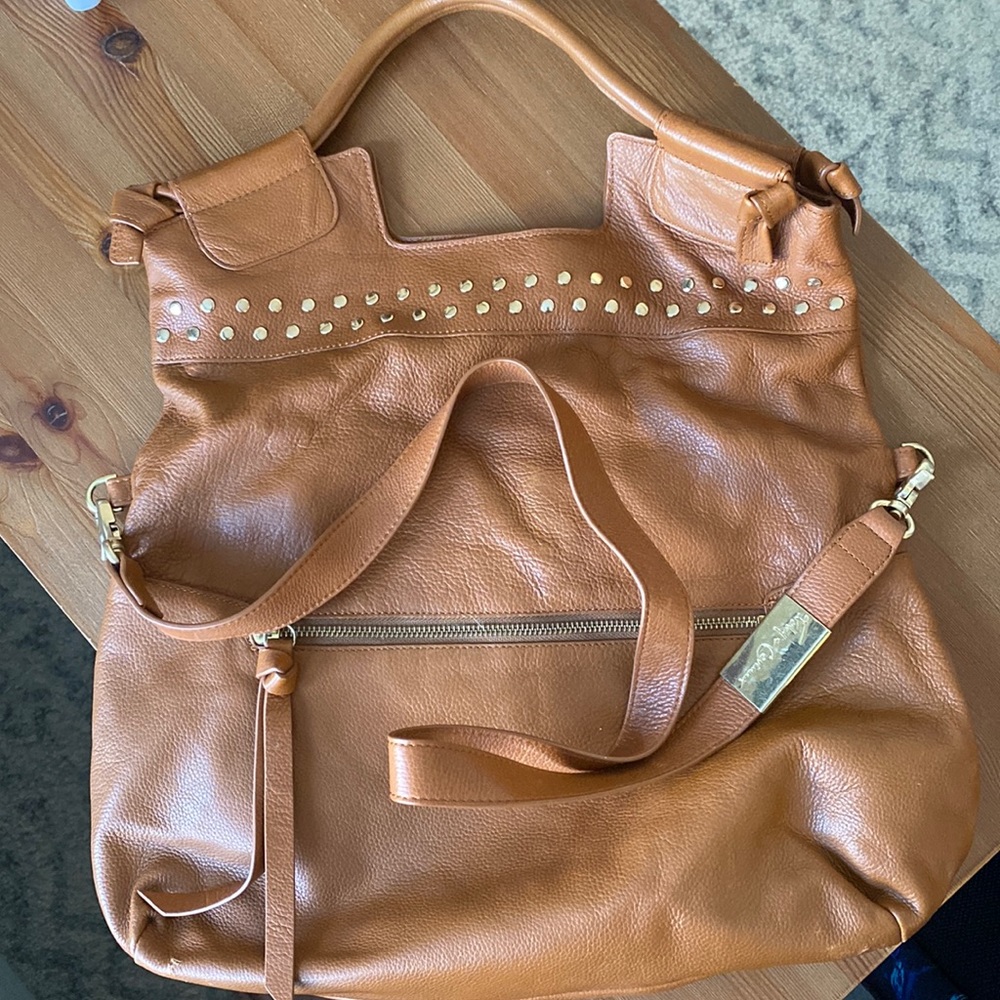 Foley & Corinna Brown Mid City Leather Tote Bag